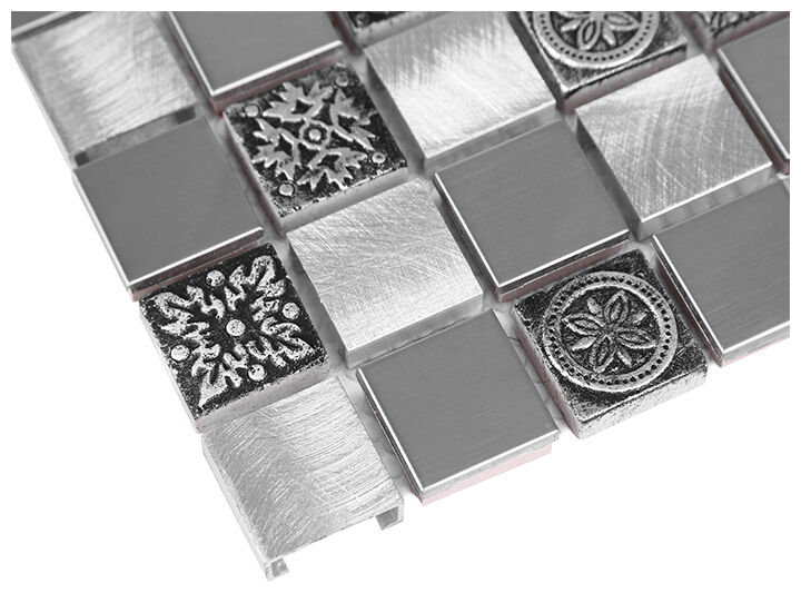dunin allumi grey mix 23 mozaika metalowa 30x30 