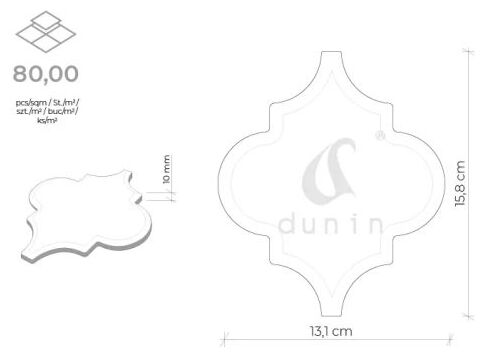 dunin arabesco grey płytka ścienna 13.1x15.8 
