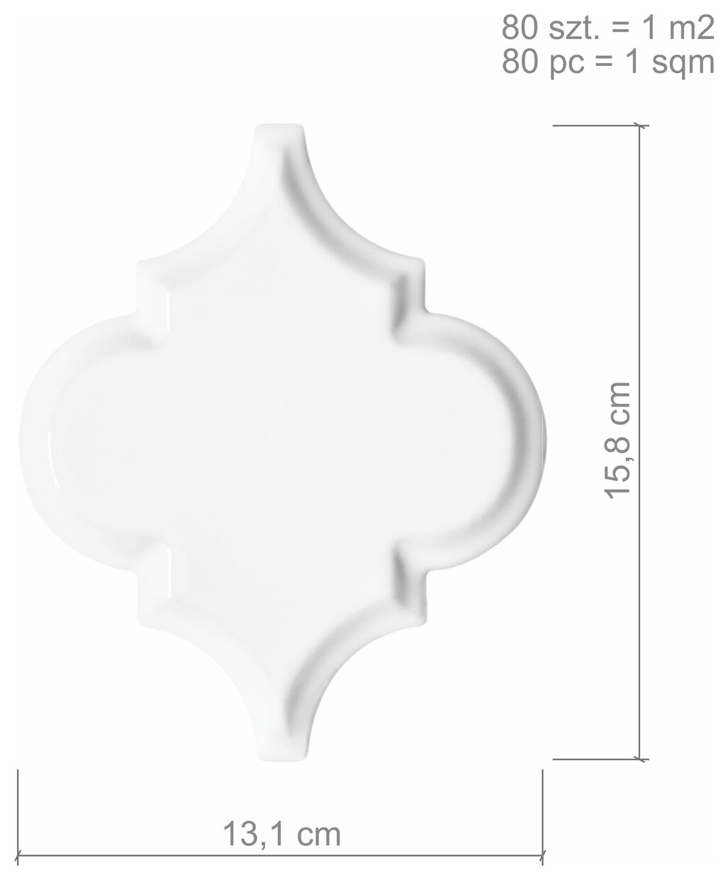 dunin arabesco white płytka ścienna 13.1x15.8 