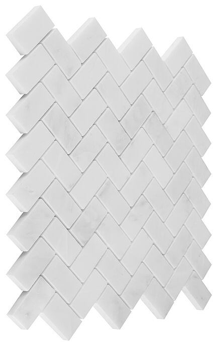 dunin black&white eastern white herringbone 48 płytka kamienna 28.5x30.5 