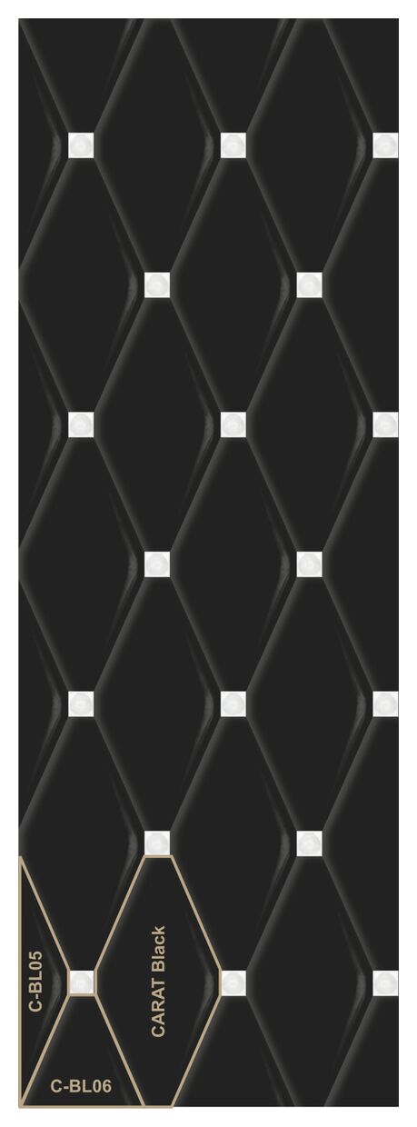 dunin carat black płytka ścienna 10x20 