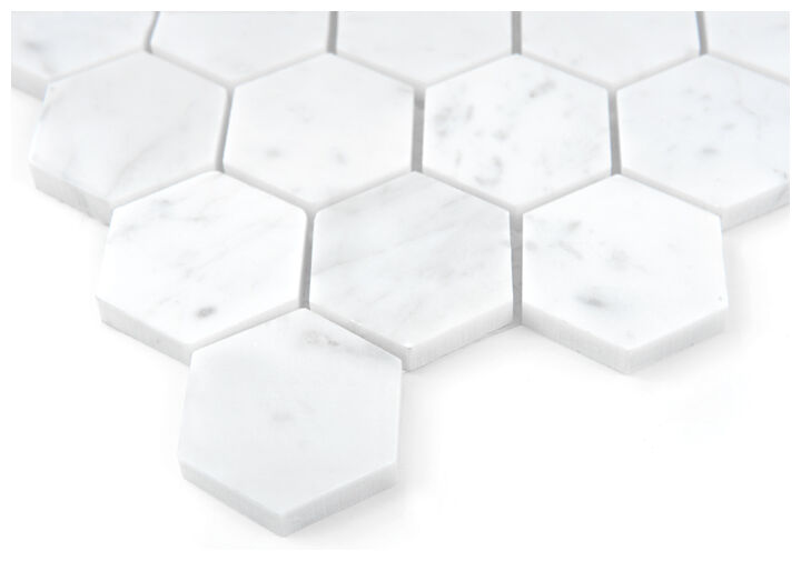 dunin carrara white hexagon 48 mozaika kamienna 29.8x30.2 