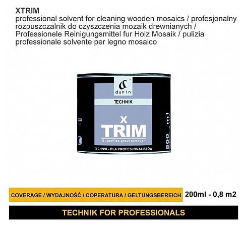 dunin dunin technik xtrim 200 ml rozpuszczalnik do czyszczenia mozaik drewnianych 