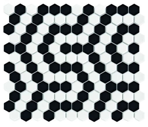 dunin mini hexagon b&w coral mozaika 26x30 
