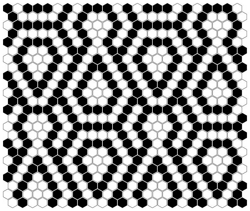 dunin mini hexagon b&w lace mozaika 26x30 