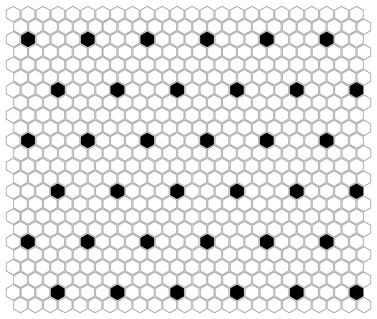dunin mini hexagon b&w spot mozaika premium mat 26x30 