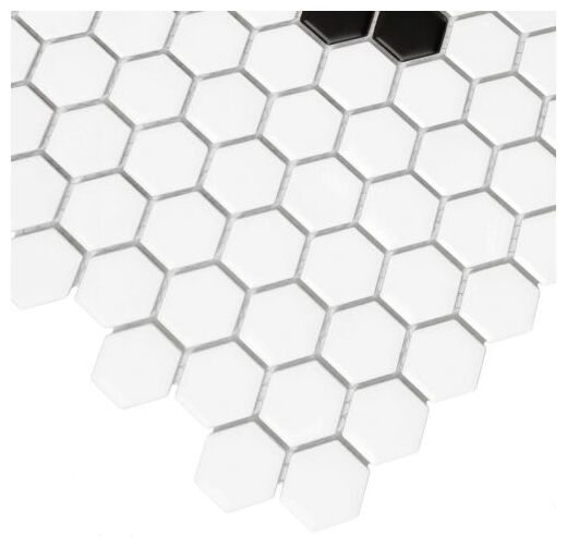 dunin mini hexagon black beetle matt mozaika 26x30 