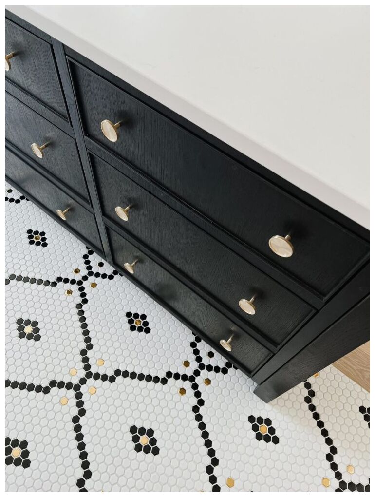 dunin mini hexagon rombdance black matt mozaika 50.2 x 52.3 