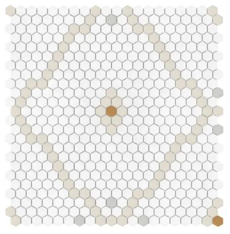 dunin mini hexagon rombdance cotton matt mozaika 50.2 x 52.3 