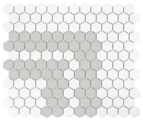 dunin mini hexagon stripe 2.2.a matt mozaika 26x30 