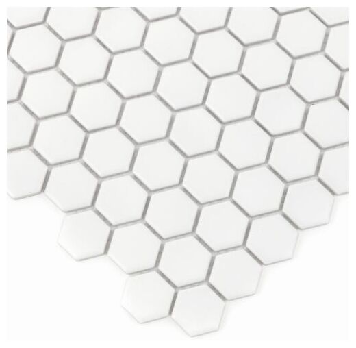dunin mini hexagon white matt mozaika 26x30 