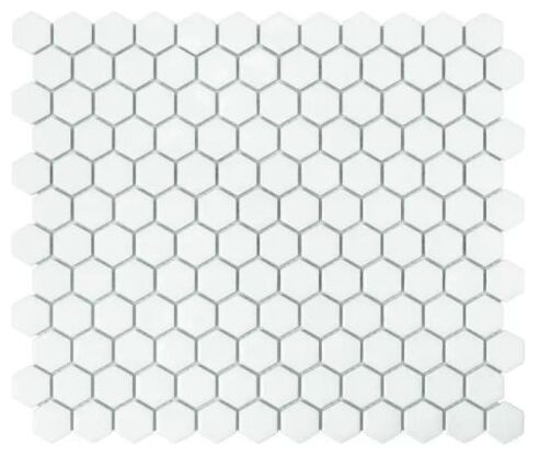 dunin mini hexagon white matt mozaika 26x30 