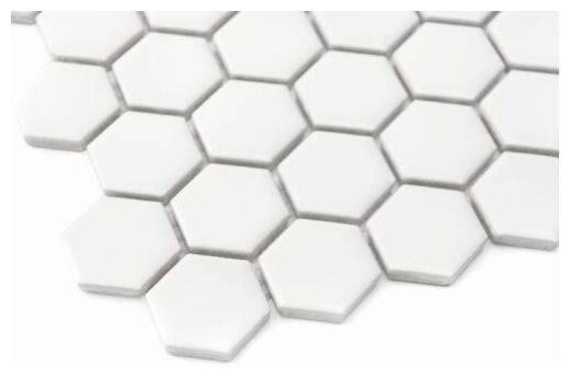 dunin mini hexagon white matt mozaika 26x30 