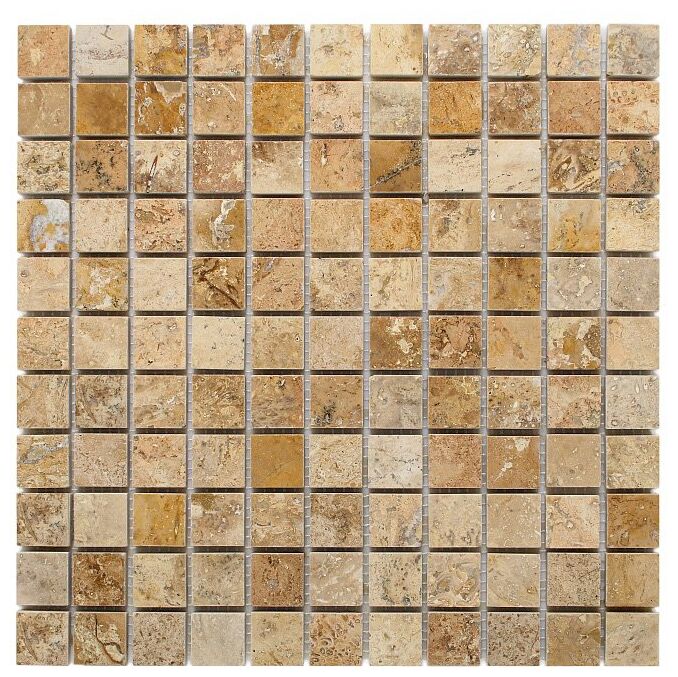 dunin travertine cream 25 mozaika kamienna 30.5x30.5 