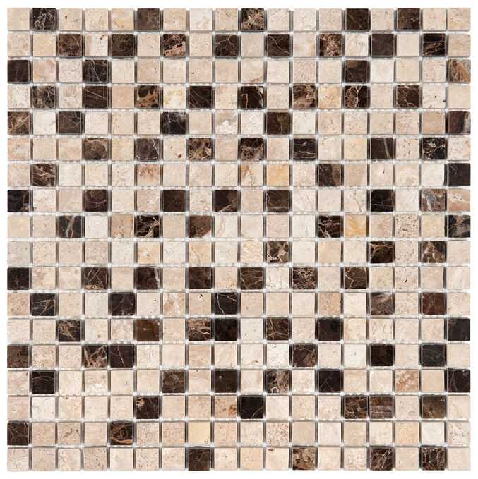 dunin travertine cream mix 15 mozaika kamienna 30.5x30.5 