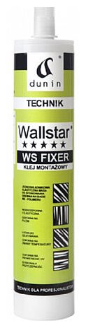 dunin wallstar ws fixer klej biały do gzymsów. profili ściennych. listew przypodłogowych. paneli 3d 290 ml 