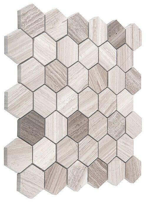 dunin woodstone grey hexagon 48 mozaika kamienna 29.8x30.2 