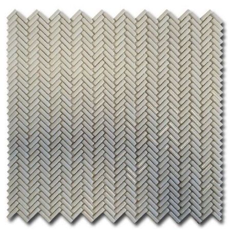 el casa enamel herringbone white mix soft/brillo mozaika 28x30.3 