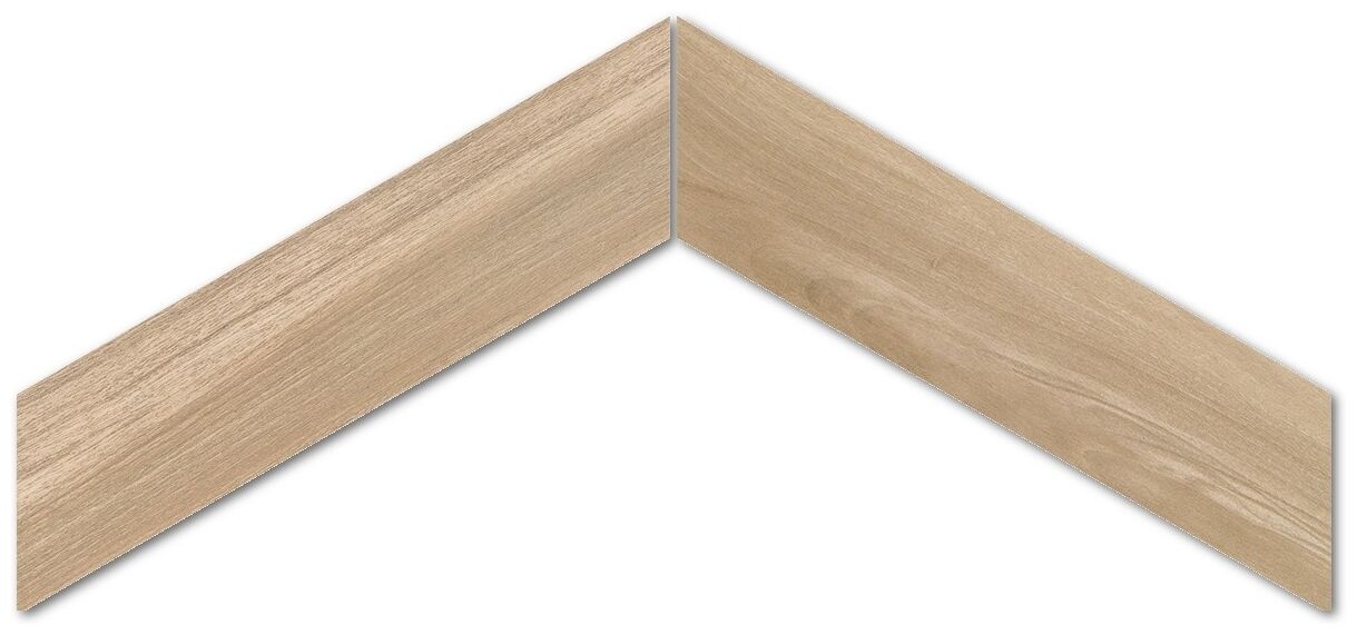 emil ceramica elegance wood / sleek wood beige chevron gres 11x54 