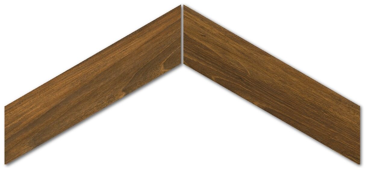 emil ceramica elegance wood / sleek wood mohogany chevron gres 11x54 