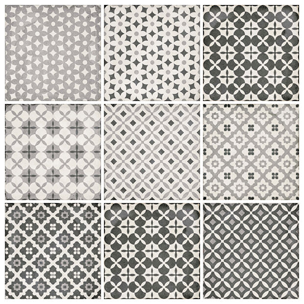 equipe art nouveau alameda grey gres dekor 20x20 (24420) 