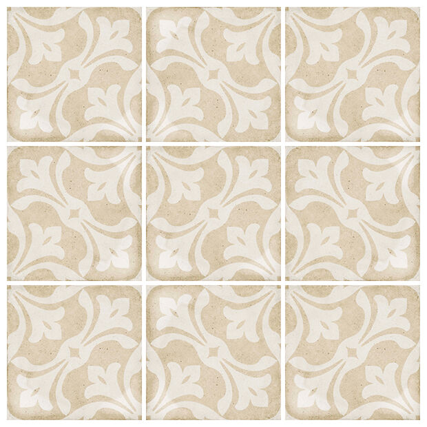 equipe art nouveau la rambla biscuit gres dekor 20x20 (24408) 