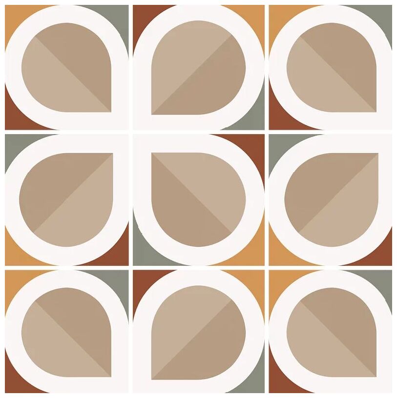 equipe bauhome blatt warm gres 20x20 (27691) 