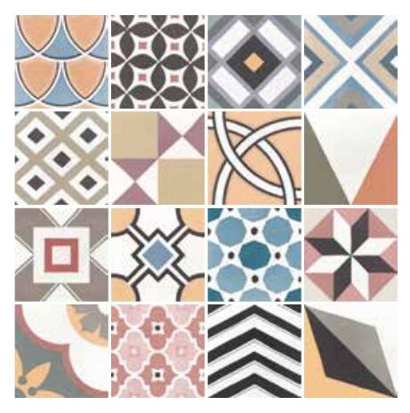 equipe caprice deco patchwork colours 20x20 (22104) 