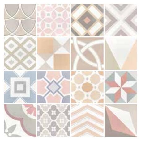 equipe caprice deco patchwork pastel gres 20x20 (22103) 