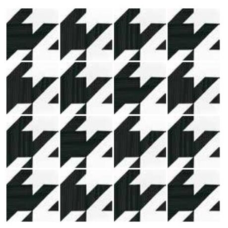 equipe caprice deco tweed b&w gres 20x20 (22128) 