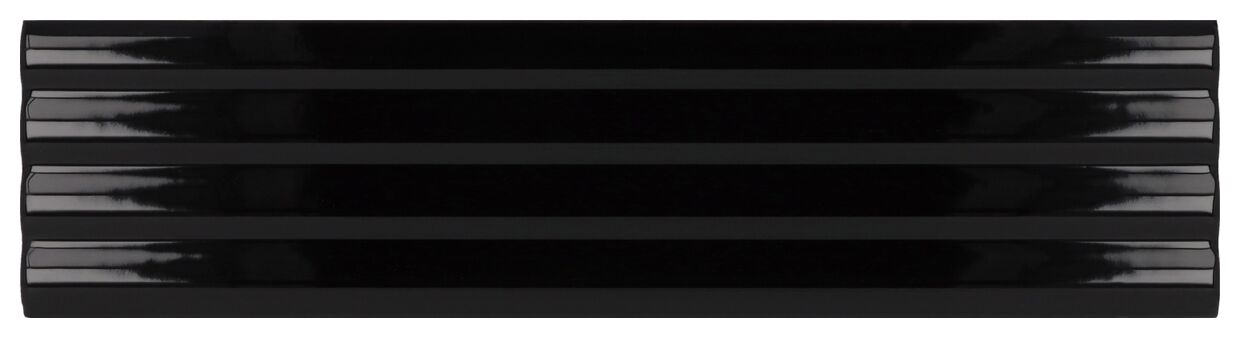 equipe costa nova black onda glossy płytka ścienna 5x20 (28483) 