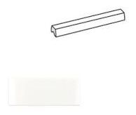 equipe costa nova white glossy corbel 2x20 (28948) 
