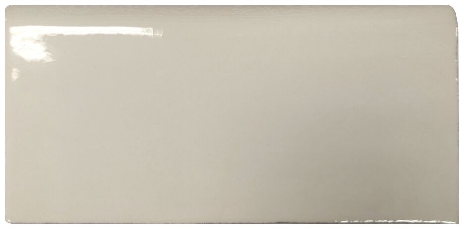 equipe cream brillo crackle bullnose 7.5x15 (21133) 