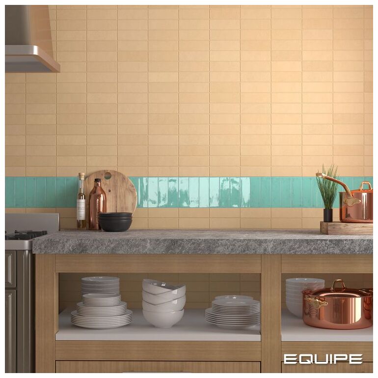 equipe fango aquamarine gloss gresowa płytka ścienna 5x15 (30682) 