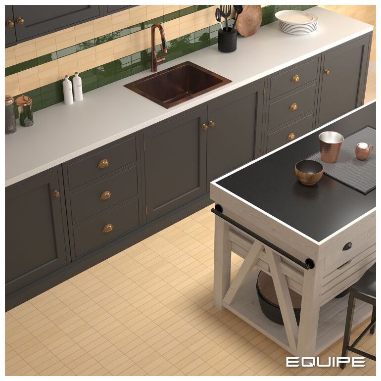 equipe fango green gloss gresowa płytka ścienna 5x15 (30675) 