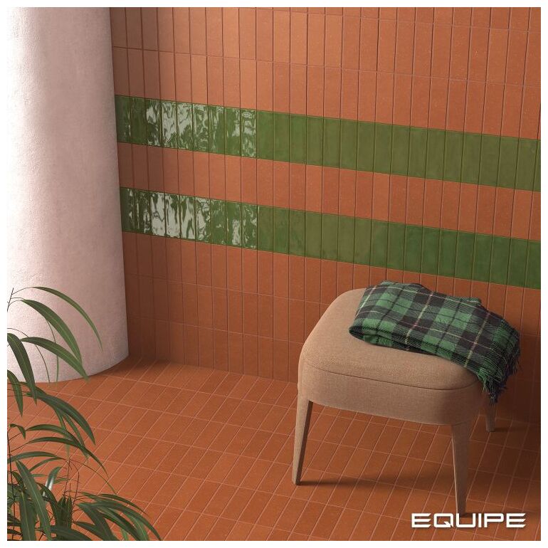 equipe fango green gloss gresowa płytka ścienna 5x15 (30675) 