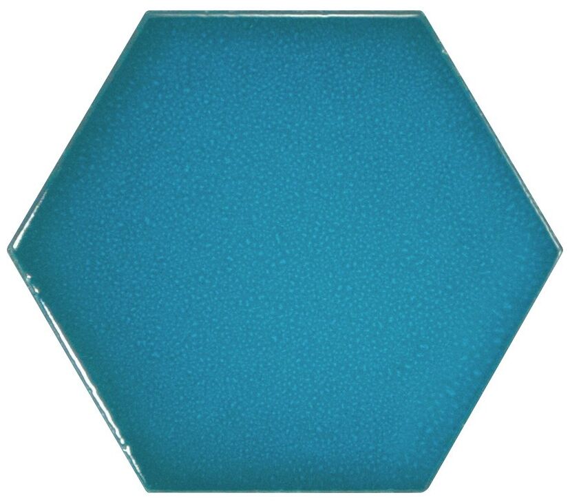 equipe hexagon electric blue płytka ścienna 12.4x10.7 (23836) 