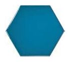equipe hexagon electric blue płytka ścienna 12.4x10.7 (23836) 