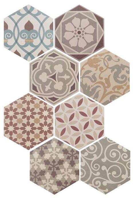 equipe hexatile harmony colours dekor 17.5x20 (21356) 