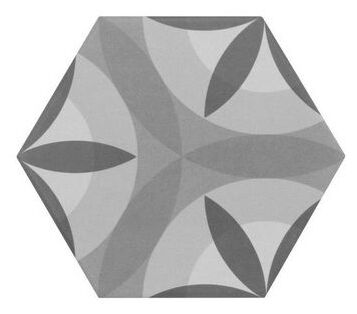 equipe hexatile nature b&w dekor 17.5x20 (21355) 