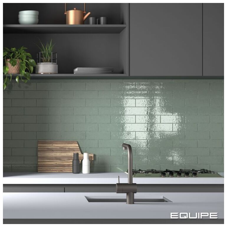 equipe kalma blue lake gloss gresowa płytka ścienna 6x18.6 (30740) 