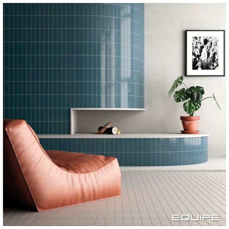 equipe kalma deep blue gloss gresowa płytka ścienna 6x18.6 (30736) 