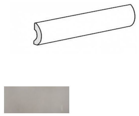 equipe manacor mercury grey pencil bullnose 3x20 (26957) 