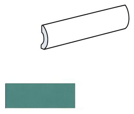 equipe village teal pencil bullnose 3x20 (25667) 