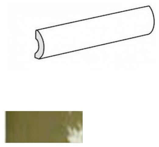 equipe (wyprzedaż) manacor basil green pencil bullnose 3x20 (26958) 