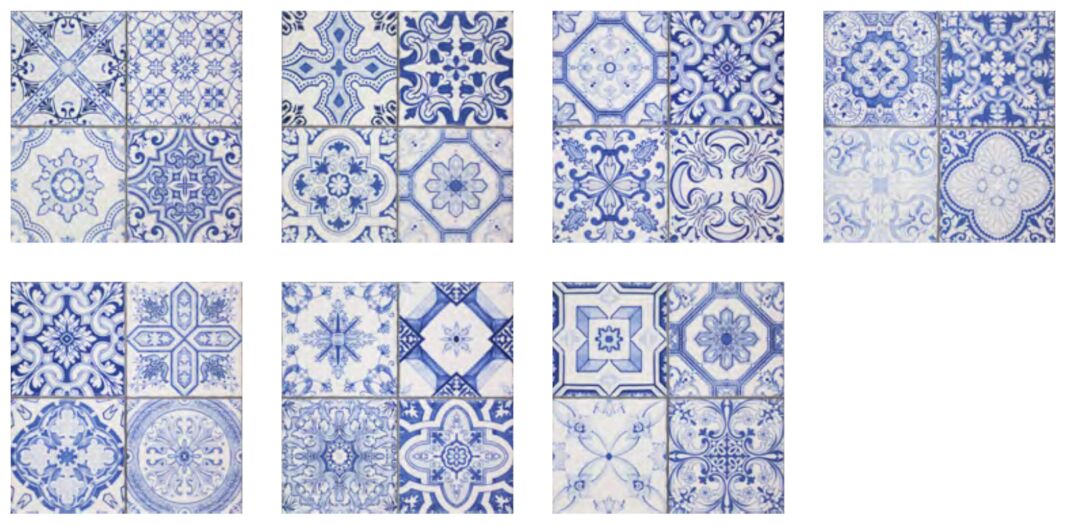 fabresa aragon blue mate mix dekor 20x20 