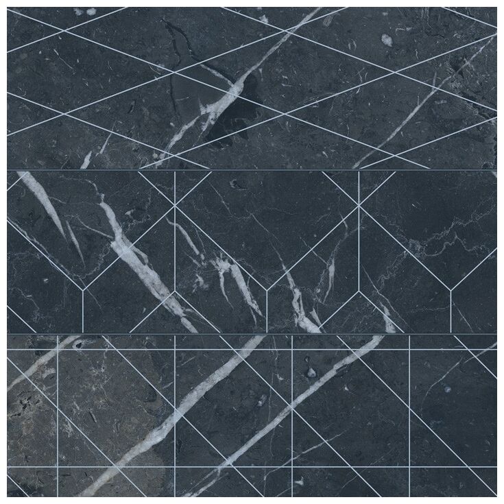 gayafores velvet geo negro gres 33.15x33.15 