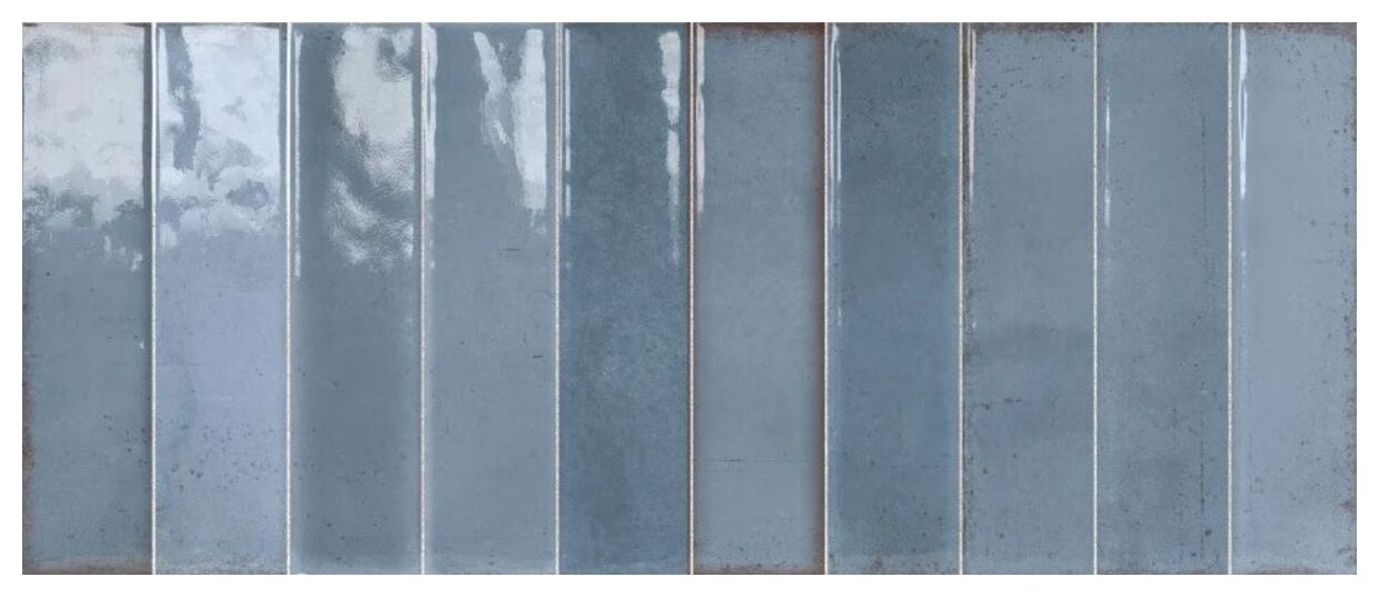 idea ceramica art nouveau blue płytka ścienna 25x60 