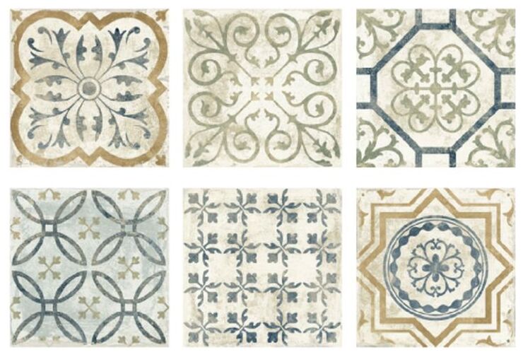 keros ceramika bouquet gres 25x25 