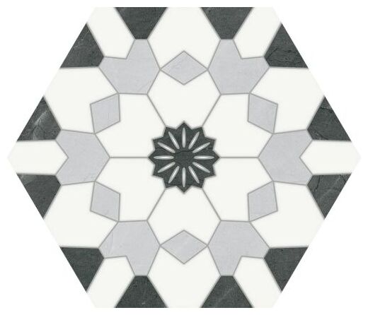 keros ceramika hexa venezia negro gres 23x27 